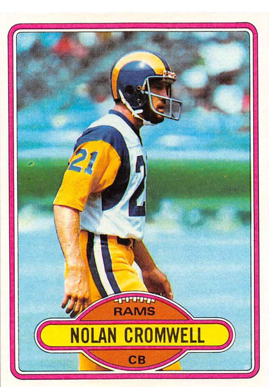 1980 Topps #423 Nolan Cromwell VG  RC Rookie Los Angeles Rams 