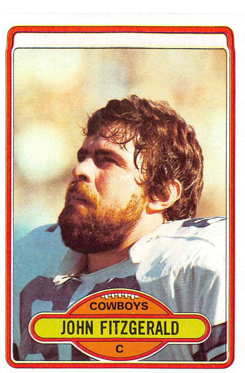 1980 Topps #433 John Fitzgerald VG  Dallas Cowboys 