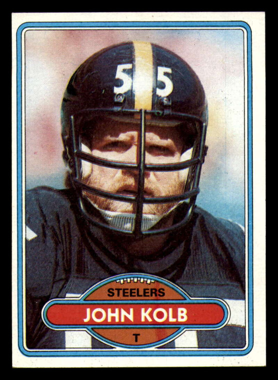 1980 Topps #436 Jon Kolb UER VG  Pittsburgh Steelers 