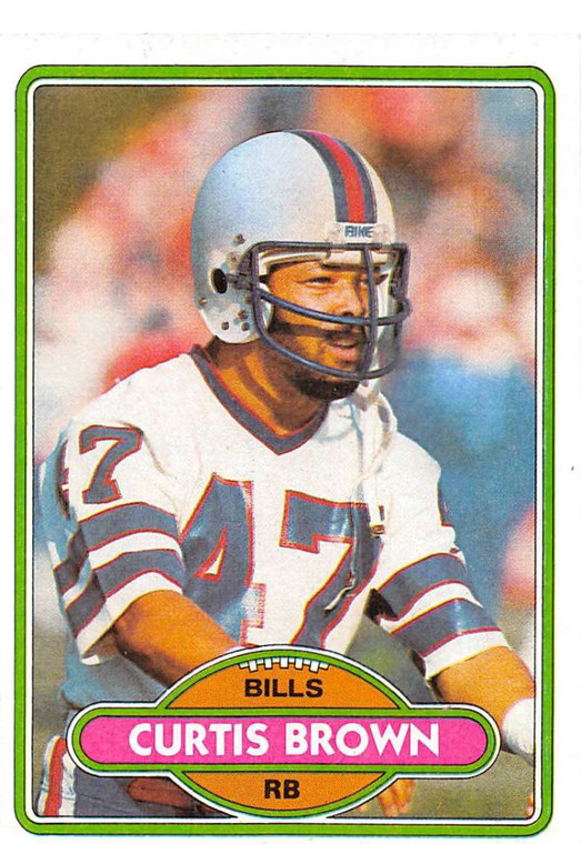 1980 Topps #443 Curtis Brown VG  Buffalo Bills 