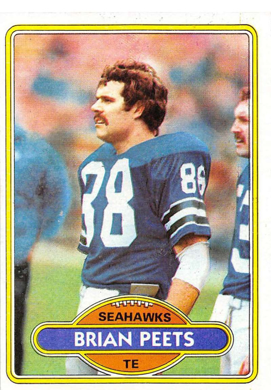 1980 Topps #469 Brian Peets VG  Seattle Seahawks 