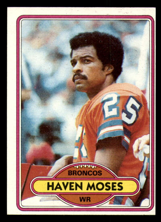 1980 Topps #496 Haven Moses VG  Denver Broncos 