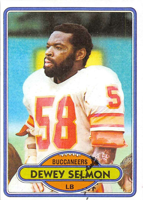 1980 Topps #498 Dewey Selmon VG  Tampa Bay Buccaneers 