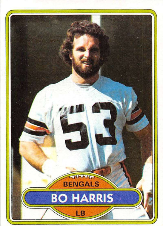 1980 Topps #524 Bo Harris VG  Cincinnati Bengals 