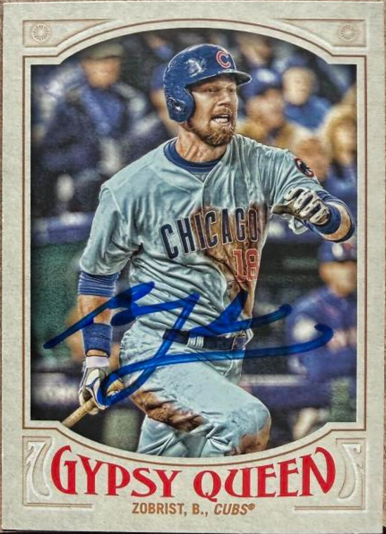 Ben Zobrist Autographed 2016 Topps Gypsy Queen #104 