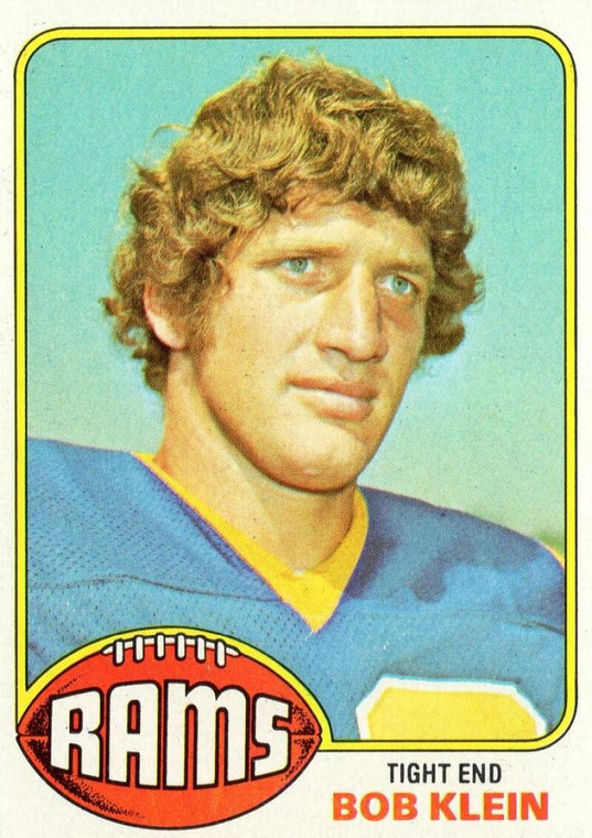1976 Topps #42 Bob Klein VG Los Angeles Rams 