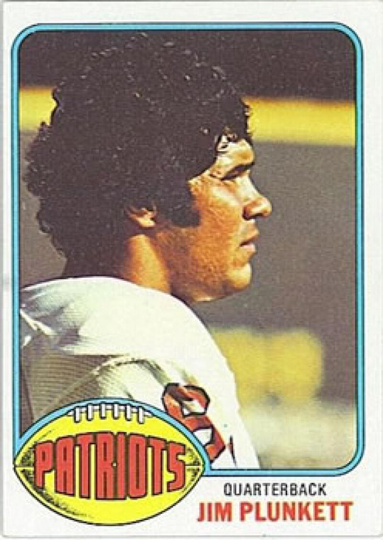1976 Topps #104 Jim Plunkett VG New England Patriots 
