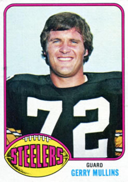 1976 Topps #159 Gerry Mullins VG Pittsburgh Steelers 