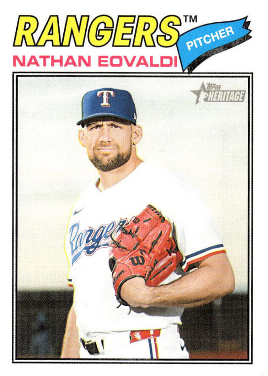 2026 Topps Heritage #40 Nathan Eovaldi NM-MT  Texas Rangers 
