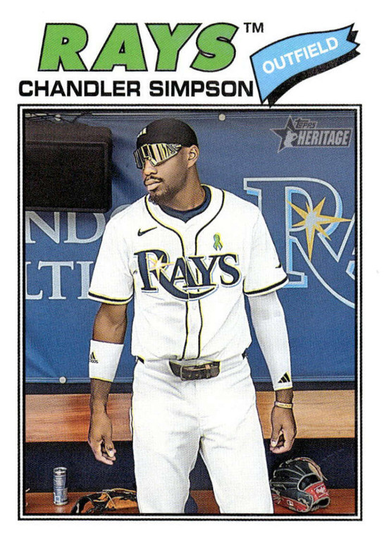 2026 Topps Heritage #58 Chandler Simpson NM-MT  Tampa Bay Rays 