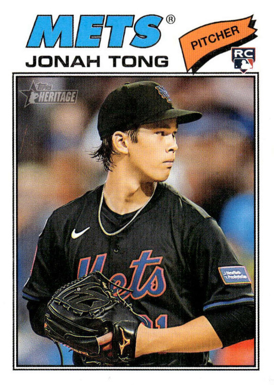 2026 Topps Heritage #137 Jonah Tong NM-MT  RC Rookie New York Mets 