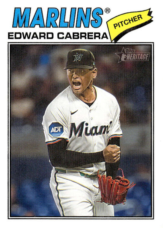 2026 Topps Heritage #169 Edward Cabrera NM-MT  Miami Marlins 