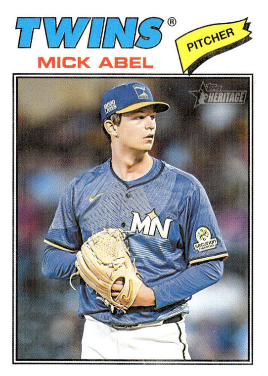2026 Topps Heritage #292 Mick Abel NM-MT  Minnesota Twins 