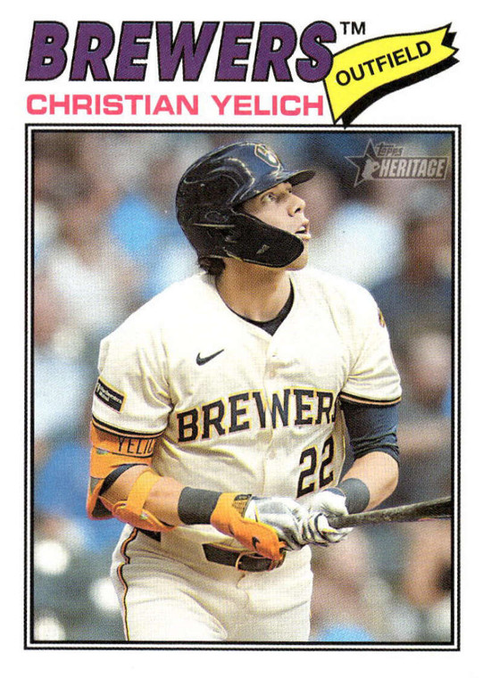 2026 Topps Heritage #332 Christian Yelich NM-MT  Milwaukee Brewers 