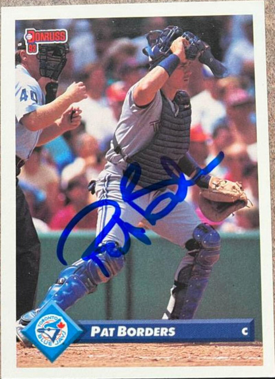 Pat Borders  Autographed 1993 Donruss #115