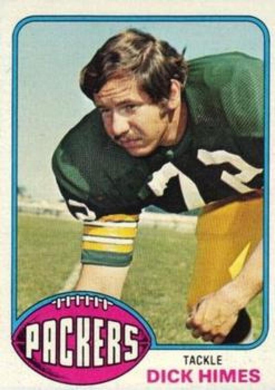 1976 Topps #303 Dick Himes VG Green Bay Packers 