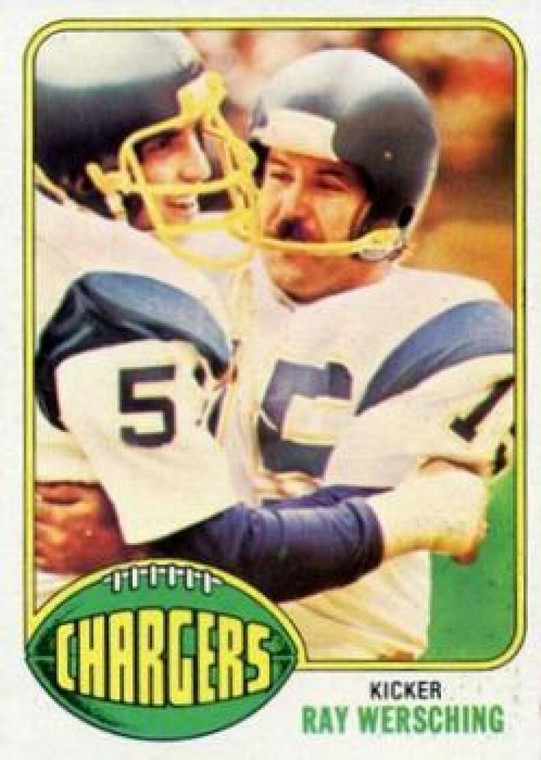 1976 Topps #304 Ray Wersching VG RC Rookie San Diego Chargers 