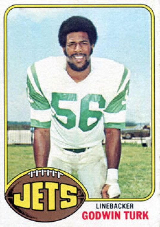 1976 Topps #334 Godwin Turk VG New York Jets 
