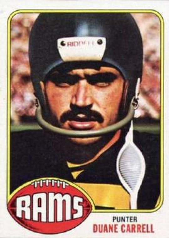1976 Topps #343 Duane Carrell VG Los Angeles Rams 