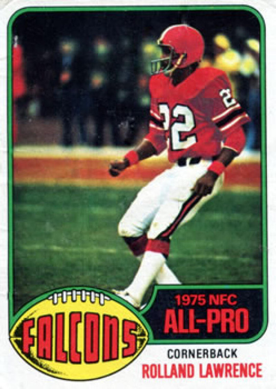 1976 Topps #350 Rolland Lawrence AP VG RC Rookie Atlanta Falcons 