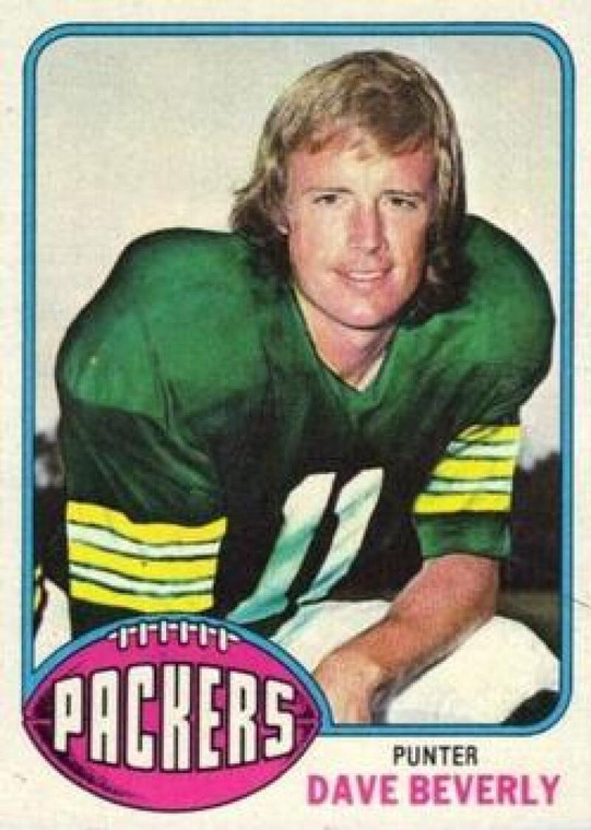 1976 Topps #448 Dave Beverly VG Green Bay Packers 