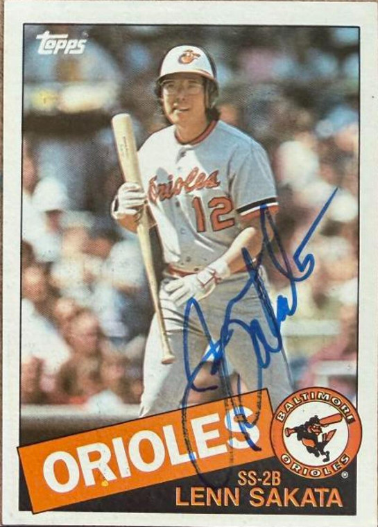 Lenn Sakata Autographed 1985 Topps #81 