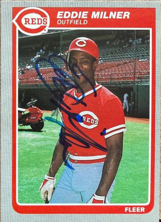 Eddie Milner Autographed 1985 Fleer #541