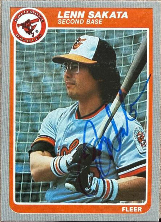 Lenn Sakata Autographed 1985 Fleer #189