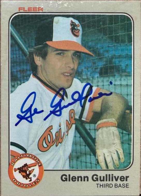 Glenn Gulliver Autographed 1983 Fleer #62