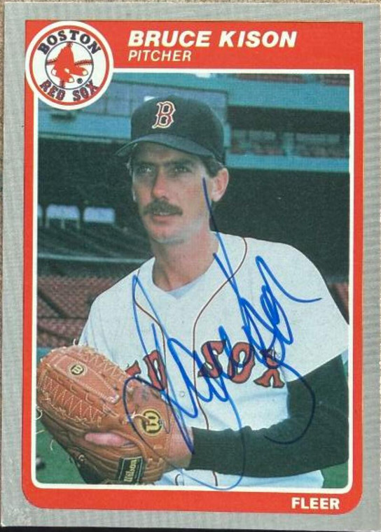 Bruce Kison Autographed 1985 Fleer Update #U-65 Boston Red Sox Card