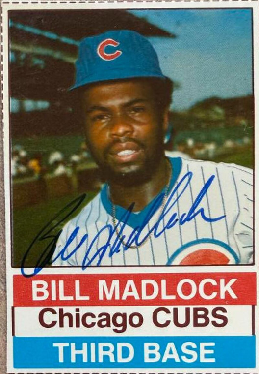 Bill Madlock Autographed 1976 Hostess #100 Chicago Cubs Card