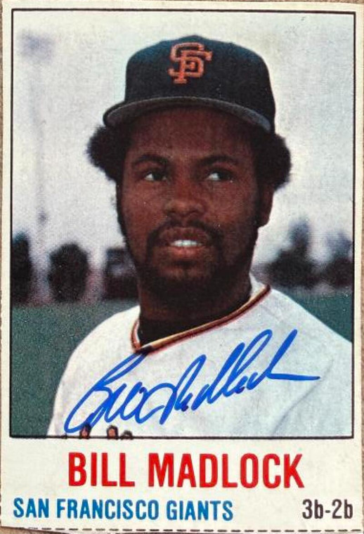 Bill Madlock Autographed 1978 Hostess #117 San Francisco Giants Card
