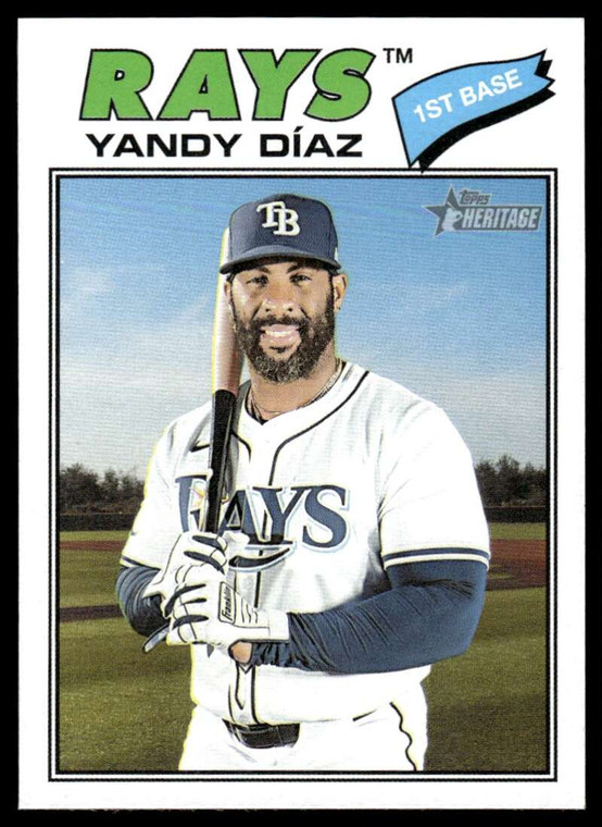 2026 Topps Heritage #47 Yandy Diaz NM-MT  Tampa Bay Rays 