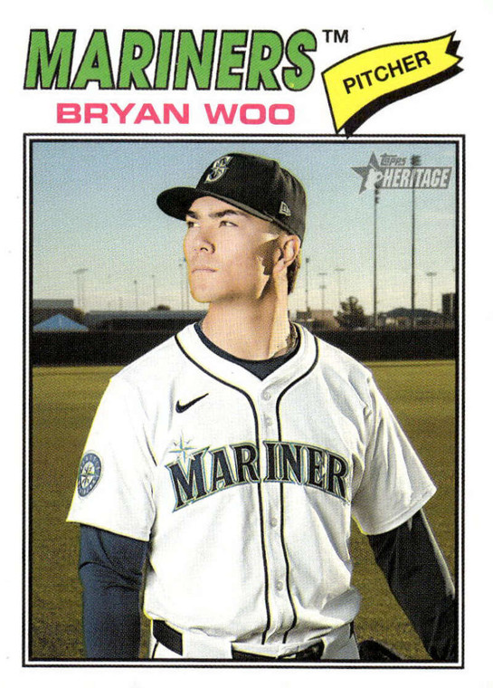 2026 Topps Heritage #99 Bryan Woo NM-MT  Seattle Mariners 