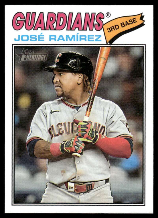 2026 Topps Heritage #52 Jose Ramirez NM-MT  Cleveland Guardians 