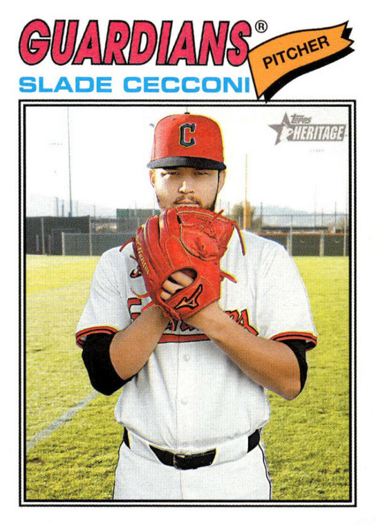 2026 Topps Heritage #87 Slade Cecconi NM-MT  Cleveland Guardians 