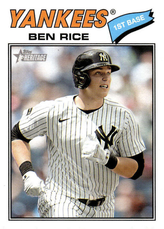 2026 Topps Heritage #189 Ben Rice NM-MT  New York Yankees 