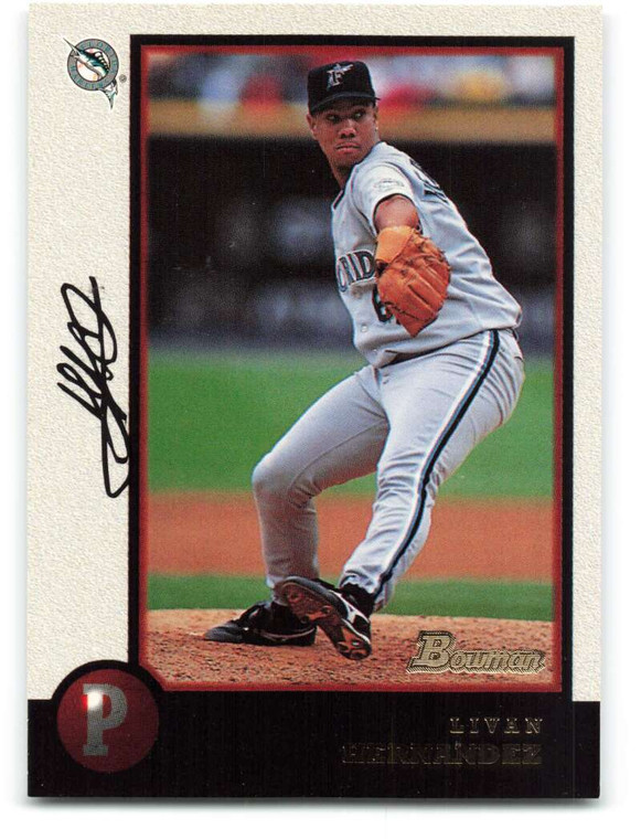 1998 Bowman #48 Livan Hernandez NM-MT Florida Marlins 