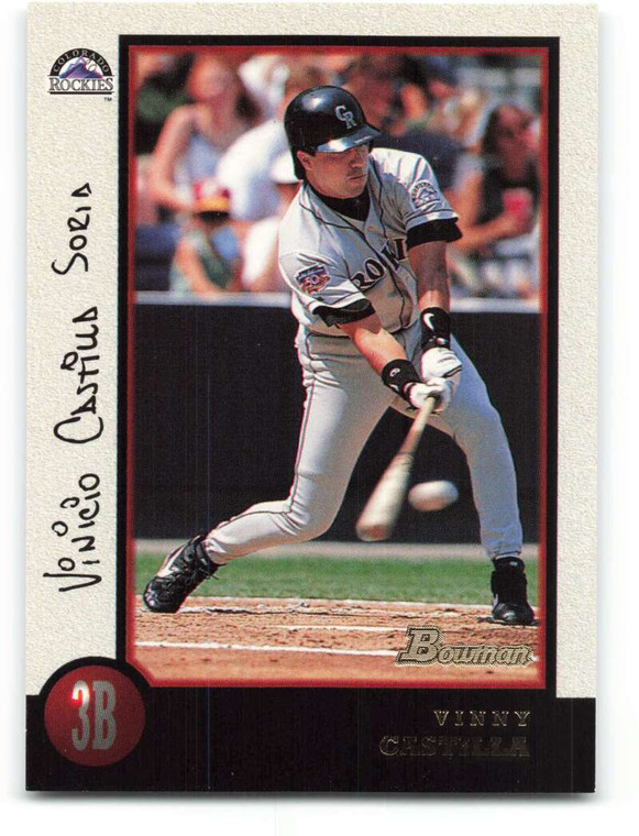 1998 Bowman #62 Vinny Castilla NM-MT Colorado Rockies 