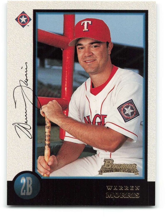 1998 Bowman #72 Warren Morris NM-MT RC Rookie Texas Rangers 