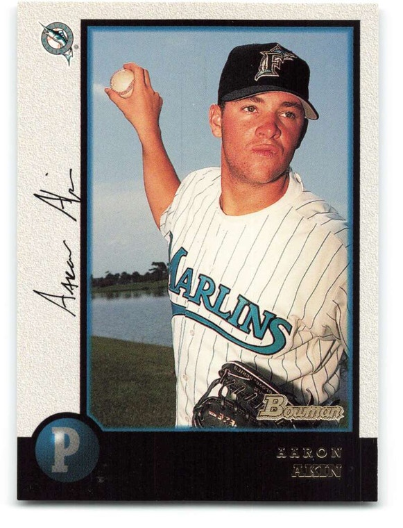 1998 Bowman #128 Aaron Akin NM-MT Florida Marlins 