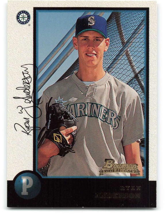 1998 Bowman #129 Ryan Anderson NM-MT RC Rookie Seattle Mariners 