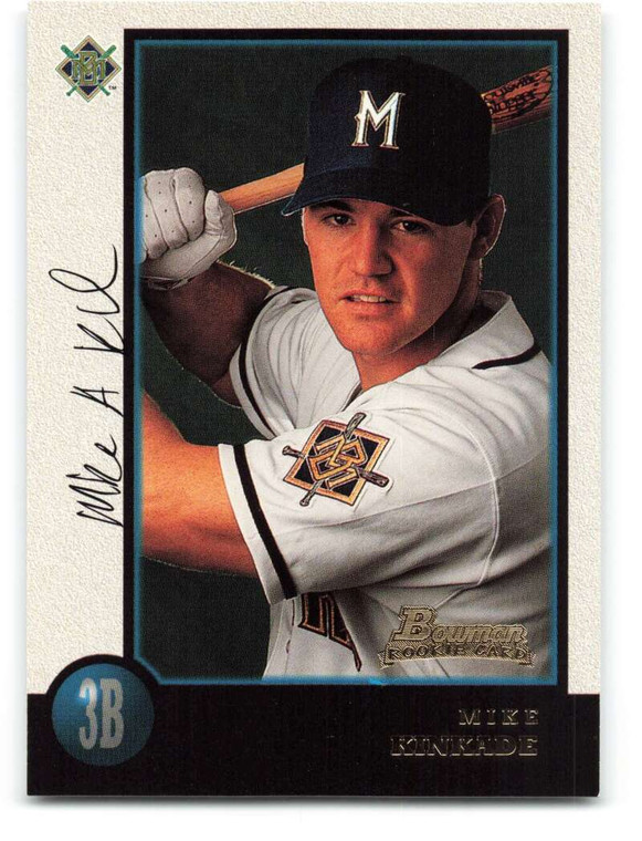 1998 Bowman #137 Mike Kinkade NM-MT RC Rookie Milwaukee Brewers 