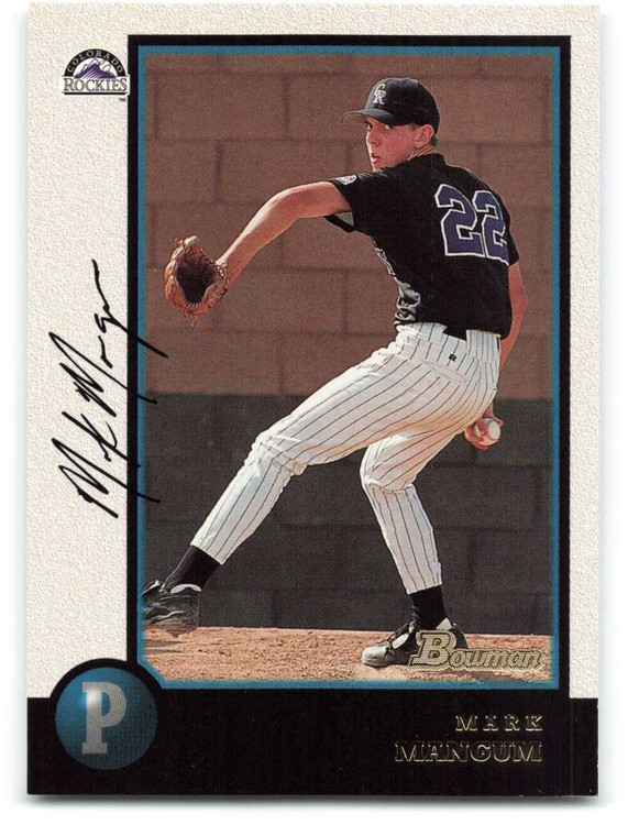 1998 Bowman #139 Mark Mangum NM-MT Colorado Rockies 