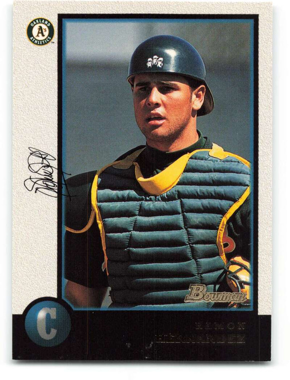 1998 Bowman #155 Ramon Hernandez NM-MT Oakland Athletics 