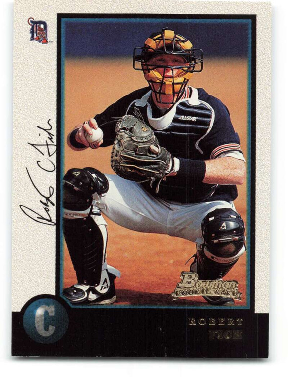 1998 Bowman #200 Robert Fick NM-MT RC Rookie Detroit Tigers 