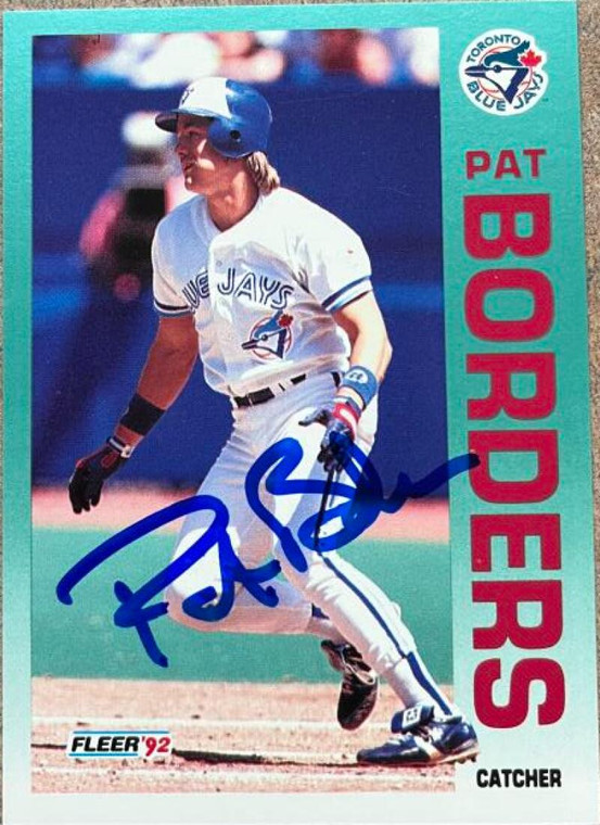 Pat Borders Autographed 1992 Fleer #325