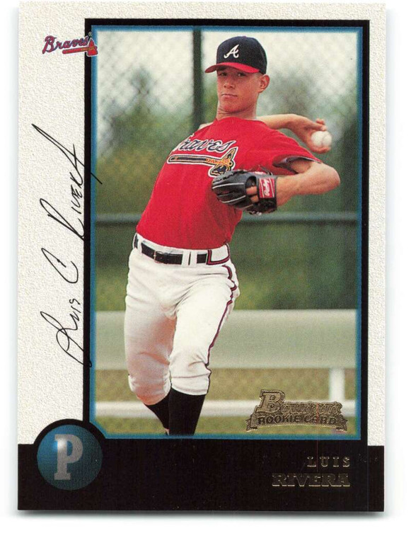 1998 Bowman #317 Luis Rivera NM-MT RC Rookie Atlanta Braves 