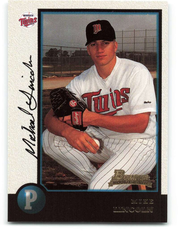 1998 Bowman #347 Mike Lincoln NM-MT RC Rookie Minnesota Twins 