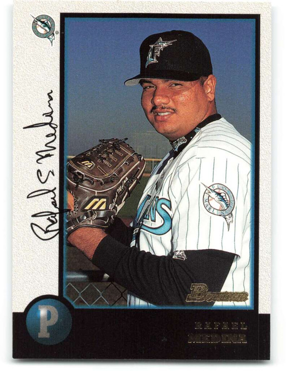 1998 Bowman #390 Rafael Medina NM-MT Florida Marlins 